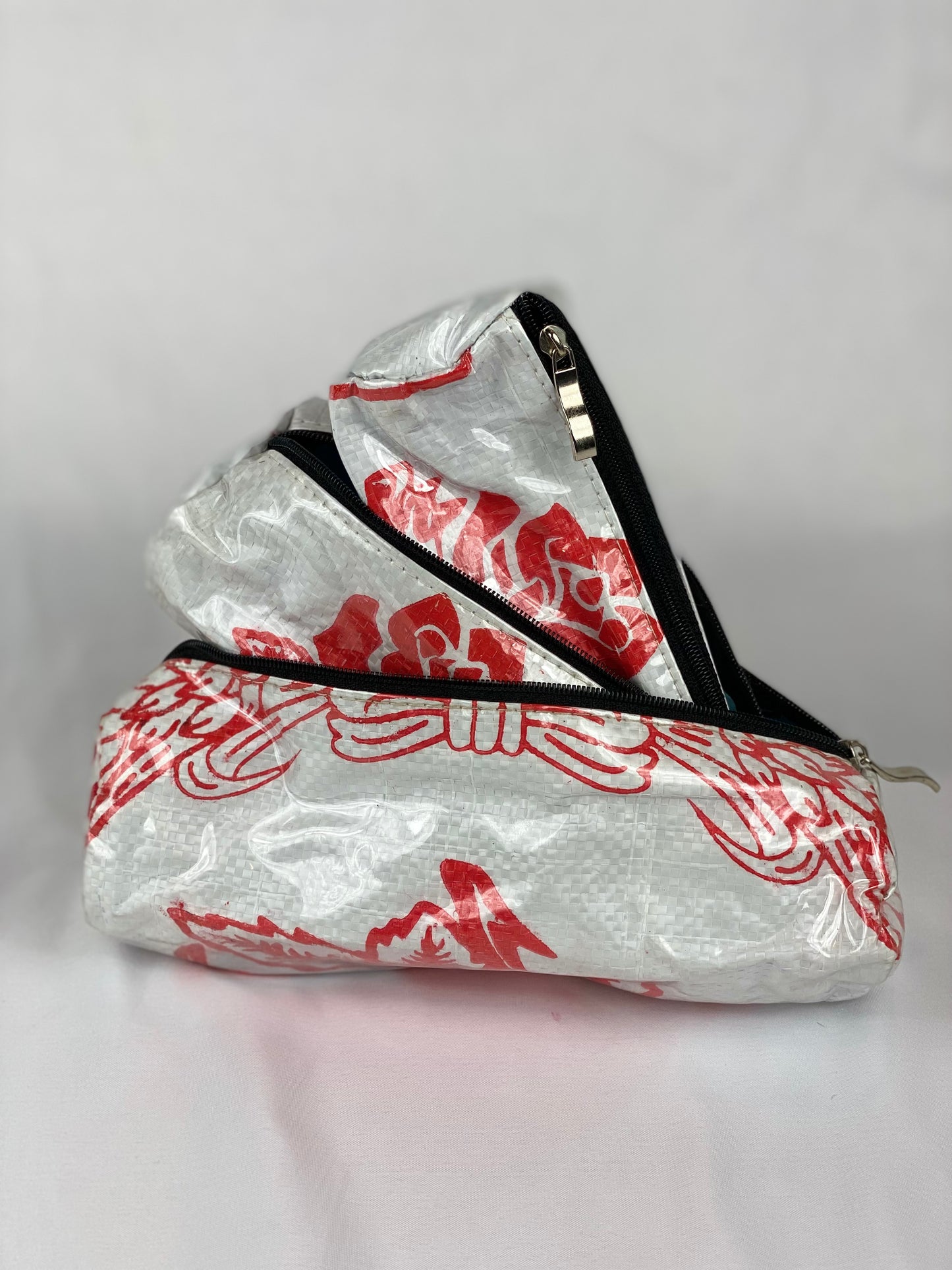 Nesting Pencil Bags | Red Rose