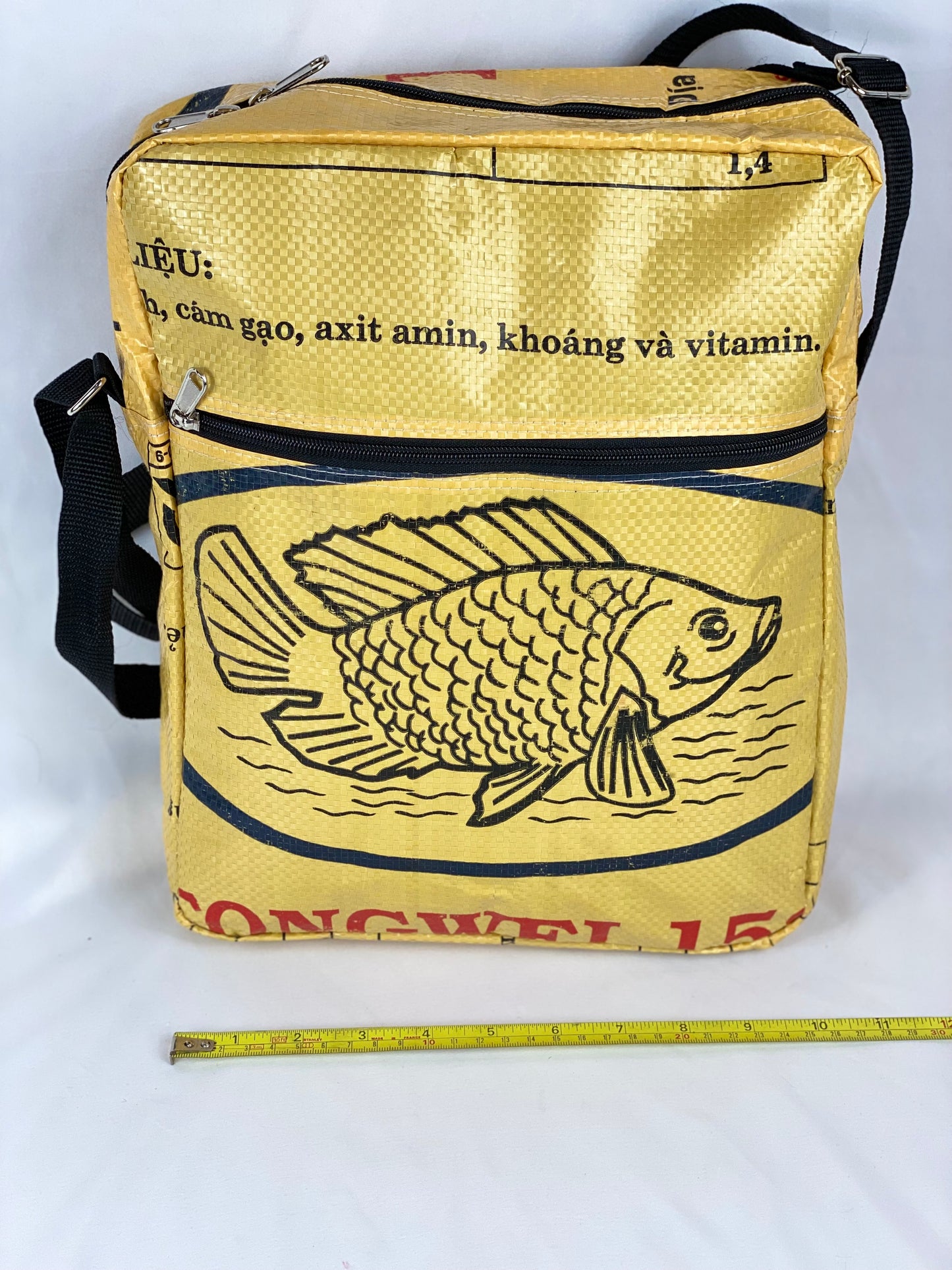 Padded Laptop Bag - Yellow Fish