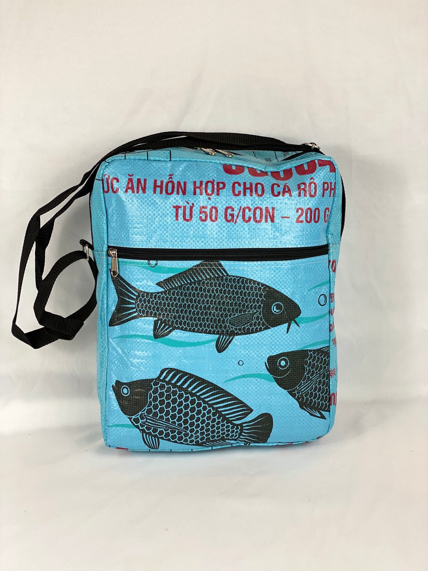 Padded Laptop Bag - Blue Fish