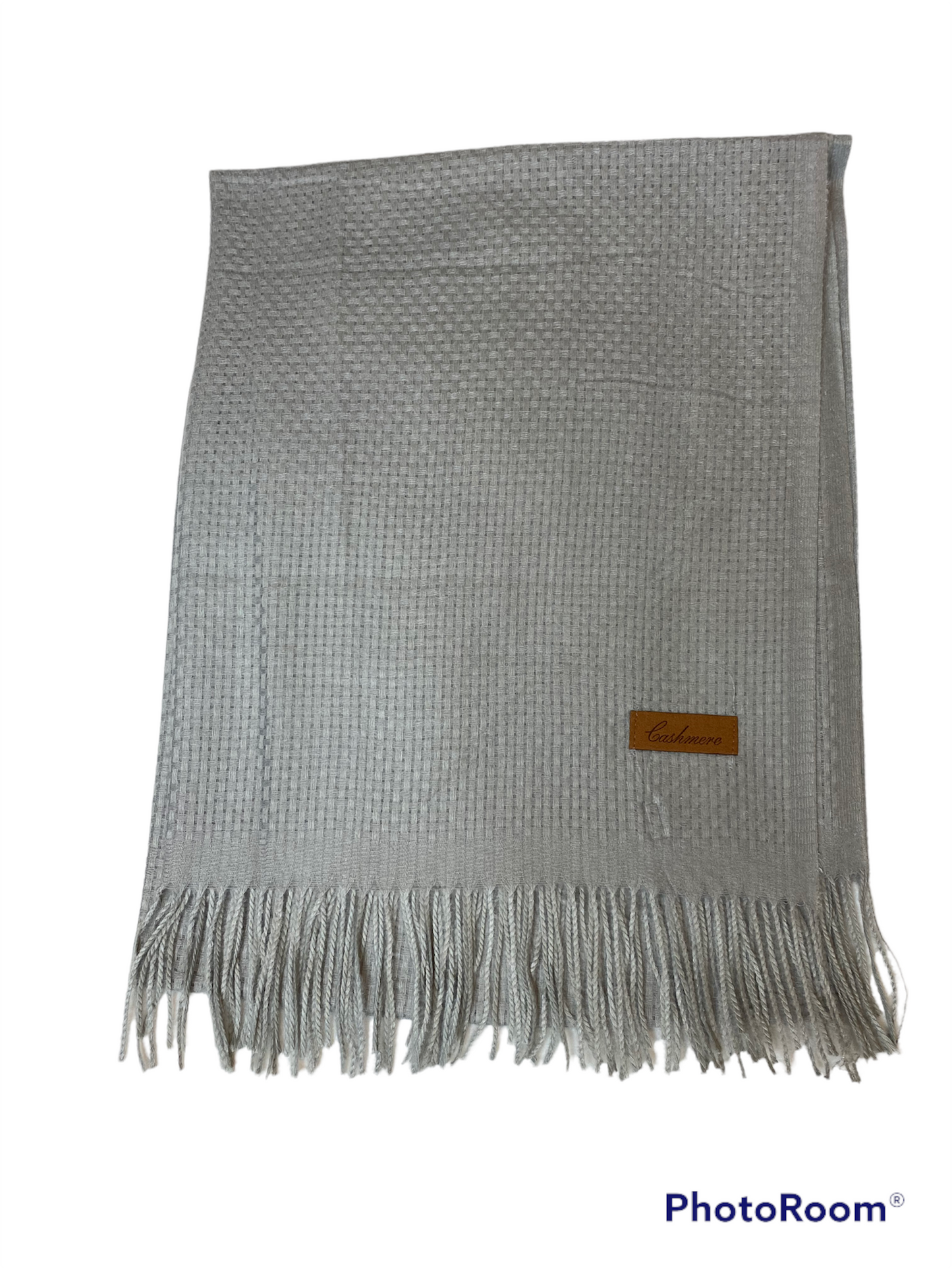 Basket Weave 100% cashmere pashmina