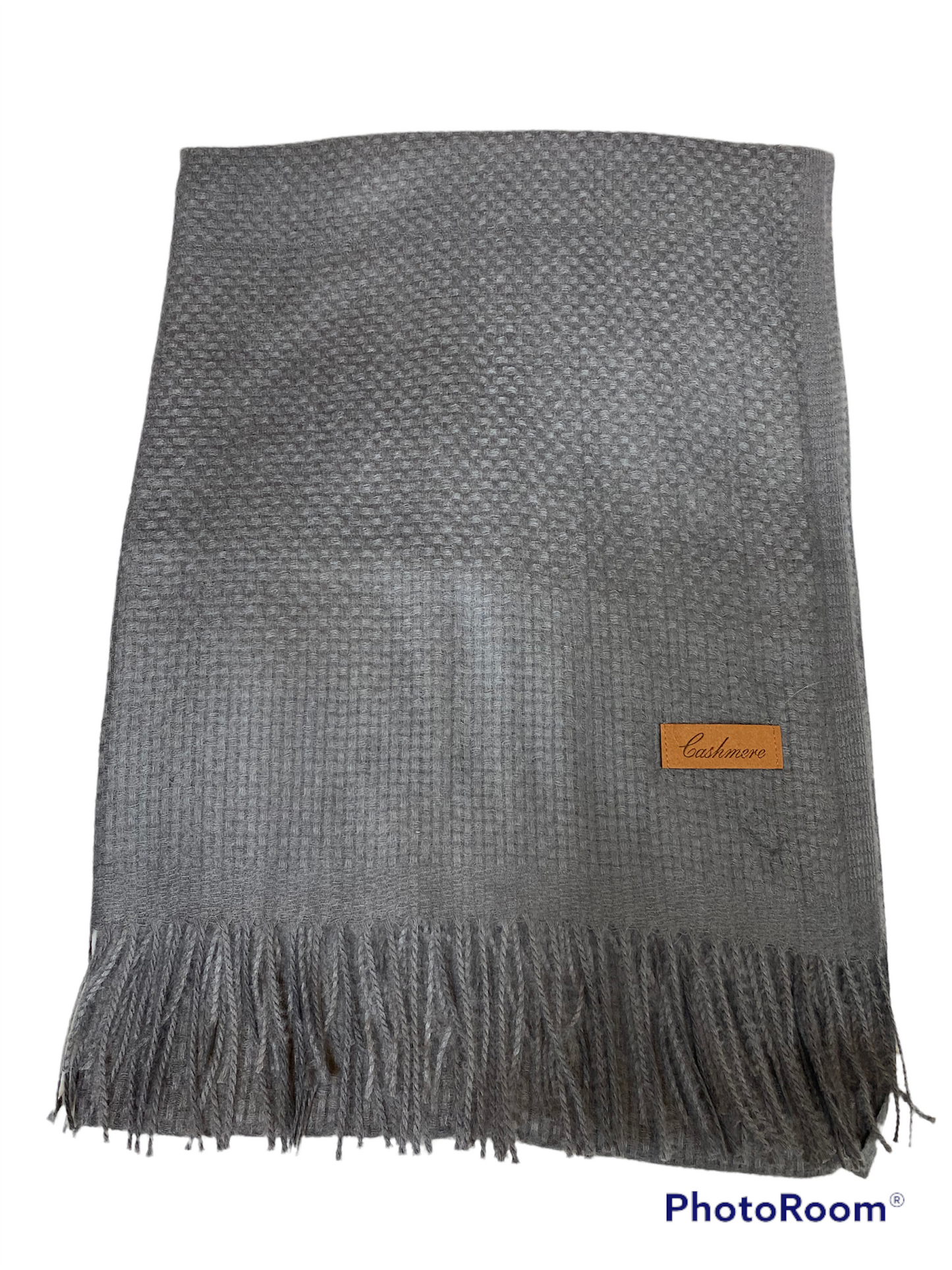 Basket Weave 100% cashmere pashmina