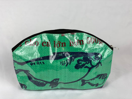 Makeup Bag - Green Whale