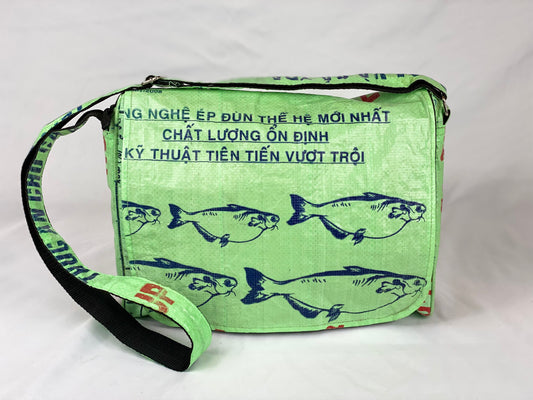 Messenger Bags - Green Fish