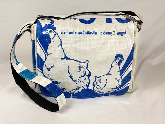 Messenger Bags - Blue Chicken