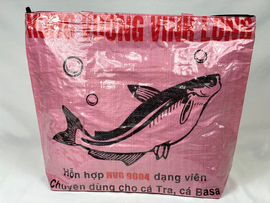 Shopping Bags - Large - Pink Fish