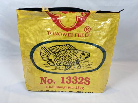 Shopping Bags - Large - Yellow fish