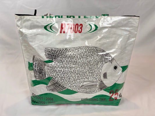 Shopping Bags - Large - White fish