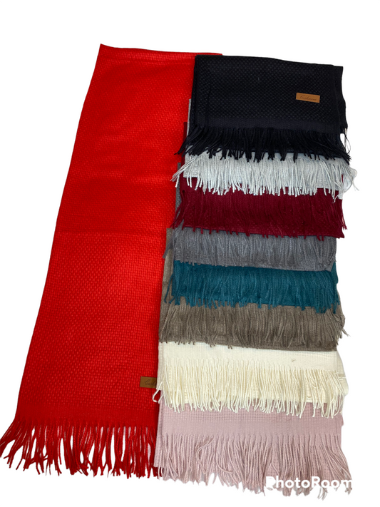 Basket Weave 100% cashmere pashmina