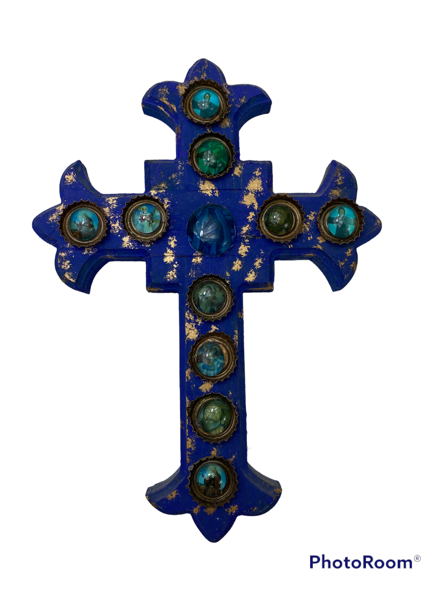 Mexican Bottle Cap Cross