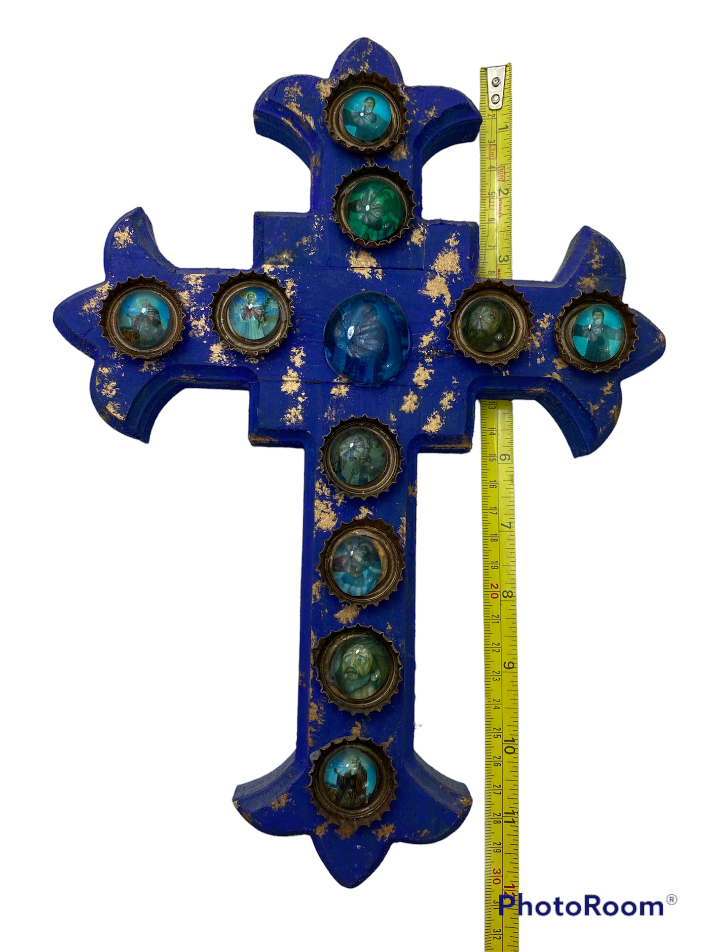 Mexican Bottle Cap Cross