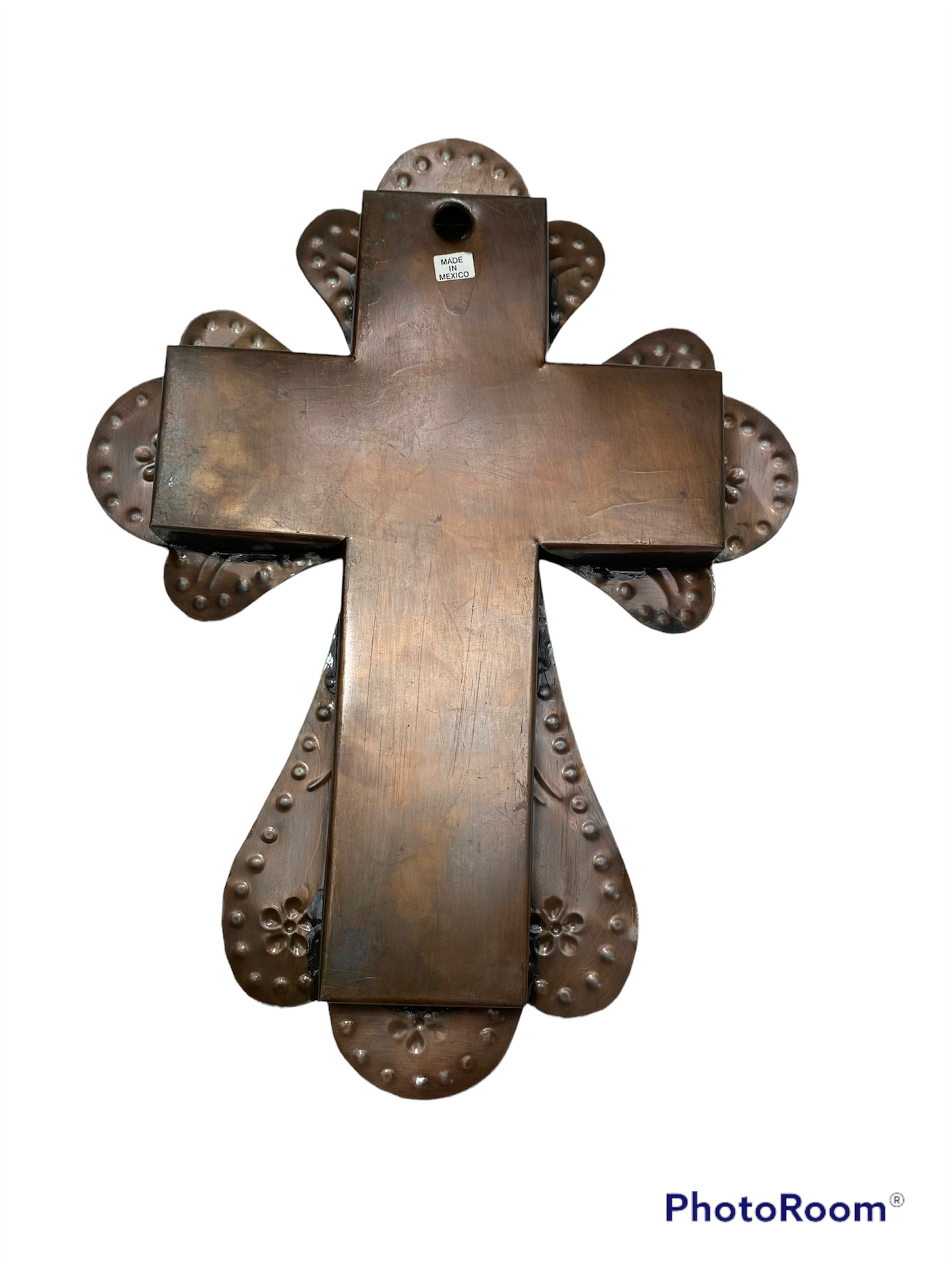 Rustic Mexican Tin Cross